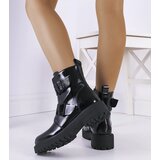 Gemre Black patent ankle boots Leurbost | Shoptok.si