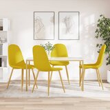 Maison Chic Jedilni stoli - Vzorci stoli 4 kosi gorčično rumen žamet A728, (22032056) | Shoptok.si