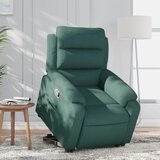 Maison Chic Naslanjač - Relax naslanjač s funkcijo vstajanja temno zeleno blago, (22040193) | Shoptok.si