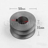 INORCO Polea de correa trapezoidal tipo A Polea de doble ranura Material de la polea Hierro fundido Diametro 50mm-100 Accesorios de herramientas elctricas, (21982074) Cene