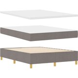  Postelja z vzmetnico in klopjo taupe 140x200 cm tkanina, (22084029) | Shoptok.si