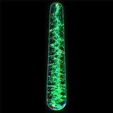 Lovetoy Glow-in-the-dark Twilight Gleam Glass Dildo Slim Fantasy Cene
