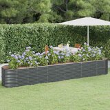  Povišena vrtna gredica od pocinčanog čelika 440x80x68 cm antracit | Eponuda.com