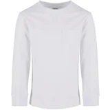 Urban Classics Boys' long-sleeved T-shirt with pocket white