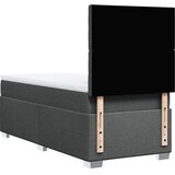  Krevet s oprugama i madracem tamnosivi 90 x 190 cm od tkanine | shoptok.hr