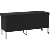  Vrtna kutija za pohranu s kotačima crna 160x55x75 cm poliratana | Eponuda.com