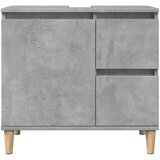 Ormarić za umivaonik boja betona 65x33x60 cm konstruiranog drva | shoptok.hr