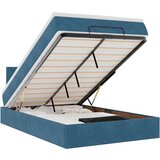 vidaXL Okvir kreveta s madracem tamnoplavi 120x200 cm baršunasti | shoptok.hr
