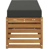  Klupa za sjedenje Prirodna i antracit 115 x 43 x 37 cm | shoptok.hr