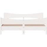  Okvir kreveta bez madraca bijeli 200x200 cm od masivne borovine | Eponuda.com