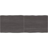 vidaXL Mizna plošča temno siva 160x60x6 cm obdelana trdna hrastovina, (20979387) | Shoptok.si