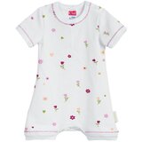 Clar pajac z rokavi KR 01815 potisk rožice D bela 68 | Shoptok.si