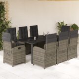  3-dijelni vrtni blagovaonski set sivi od poliratana Siva | shoptok.hr