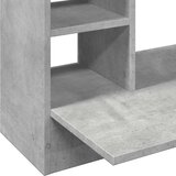vidaXL Stenska pisalna miza betonsko siva 105x48x75 cm inženirski les | Shoptok.si