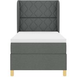  Krevet s opruga kutije Tamno siva 190 x 90 cm tkanina | shoptok.hr