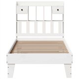 vidaXL Okvir kreveta bez madraca bijeli 90 x 200 cm masivna borovina | shoptok.hr