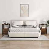  Noćni ormar 2 pcs Smeđi hrast 40 x 31 x 60 cm Konstruirano drvo | shoptok.hr