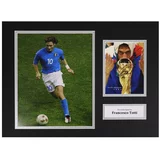  Francesco Totti Signed 16"x12" Photo Display Italy Autograph Memorabilia COA