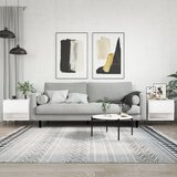  Stolići za kavu 2 kom sjajni bijeli 50 x 46 x 50 cm drveni | shoptok.hr