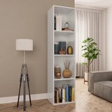 vidaXL Ormarić za knjige/TV sjajni bijeli 36 x 30 x 143 cm od iverice Cijene