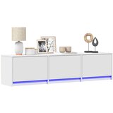 vidaXL TV omarica z LED bela 165x34x40 cm inženirski les Cene