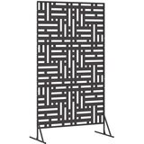  Zaslon za privatnost Crna 100 x 50 x 180 cm Čelik | Eponuda.com