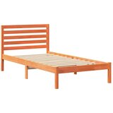  Krevetna konstrukcija s uzglavljem Vosak smeđa 90 x 200 cm | shoptok.hr