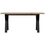  Stolić za kavu Y-oblika 100x50x45,5 cm od borovine i čelik | shoptok.hr