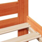 vidaXL Posteljni okvir brez vzmetnice voščeno rjav 160x200 cm borovina | Shoptok.si