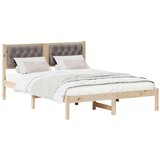  Okvir za krevet Sivo-smeđa 140 x 190 cm tkanina | shoptok.hr