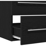Ormarić za umivaonik u kupaonici crni hrast 100x38,5x48 cm inženjerski drvo | shoptok.hr