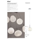  Redo 01-2081 - Visilica na sajli KIWI 1xG9/40W/230V prečnik 12 cm sjajni hrom/bela | Eponuda.com