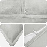  Presvlaka za jastuk 6 pcs HOUTEN Svjetlosiva 55 x 55 cm Flanel | shoptok.hr