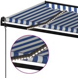  Avtomatska tenda LED + senzor 450x300 cm modra in bela, (20729091) | Shoptok.si