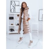 DStreet Kamizelka pikowana damska GANTINI kamelowa | shoptok.hr