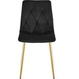 Libra stolica - crni baršun / zlatne noge x 2 | shoptok.hr