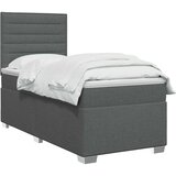  Boxspring krevet s madracem Tamnosiva Jjedan Tkanina | shoptok.hr