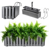KADAX balkonski cvetlični lonec z ročaji 58x18x16,5 cm siv, (5000353443) | Shoptok.si