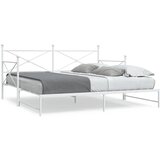 vidaXL Dnevna postelja s skrinjo brez ležišča Bela 100x190 cm Jeklo, (21790906) | Shoptok.si
