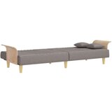  Raztegljiv kavč z naslonjali za roke taupe blago, (20698346) | Shoptok.si