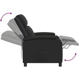  Fotelja s nagibom Crna Umjetna koža | shoptok.hr