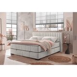 MID.YOU POSTELJA Z VZMETNICO 180 cm x 200 cm , tekstil, leseni material bež | Shoptok.si