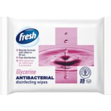 Fresh vlažne maramice, Antibakterijske, Glicerin, 25 komada
