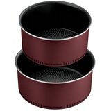 Tefal Ingenio Simply Cook komplet posode (3 kosi) L7248453 bordo in črna, (5000256297) | Shoptok.si