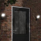 vidaXL Vanjska LED zidna svjetiljka crna od lijevanog aluminija Cijene
