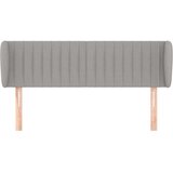  Uzglavlje s ušima svjetlosivo 147x23x78/88 cm od tkanine | shoptok.hr