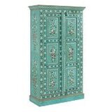 Støraa Zeleni ormarić od masivnog manga 87x152x38 cm Prem – | shoptok.hr