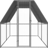 Vanjski kavez za kokoši 2 x 4 x 2 m od pocinčanog čelika | shoptok.hr