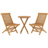  3-dijelni vrtni blagovaonski set od masivne tikovine | shoptok.hr