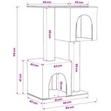  Mačje drvo s sisalnim postoljima za grebanje Svjetlosiva 114 cm | shoptok.hr